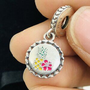 ✨🔥Pandora Pineapple Flowers Charm Hawaii Aloha Charm Pendant